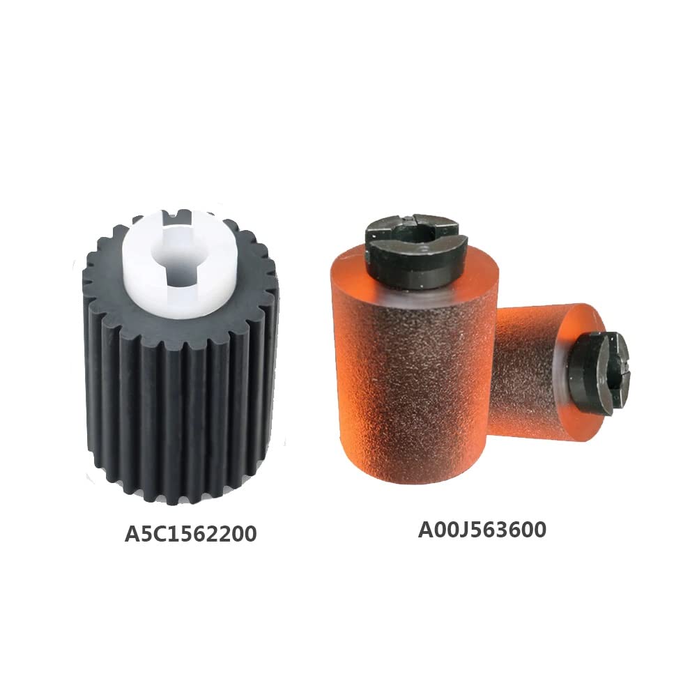 Digital Copier Konica Minolta Main Paper Tray Rubber Roller Kit | OEM A00J563600 A5C1562200 | Compatible for C220 C258 C368 C454 C554 Series | Paper Feed Replacement Kit | Durable Quality