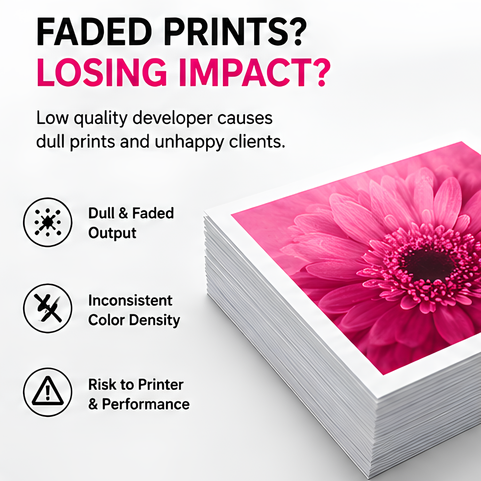 Digital Copier Konica Minolta Developer Magenta Powder for Color Copier Printing | High Yield Premium Quality Compatible in C220 C227 C368 C454 C554 C658 | Best Value Price
