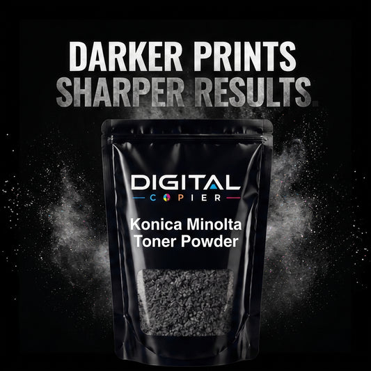 Digital Copier Konica Minolta Black Toner Powder | Compatible in C220 C308 C364 C458 C558 C658 Series | Black Foil Pouch Pack | Premium Quality | Value Price