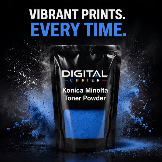 Digital Copier Konica Minolta Cyan Toner Powder | Compatible in C220 C250i  C308 C364 C458 C558 C658 Series | Black Foil Pouch Pack | Premium Quality | Value Price
