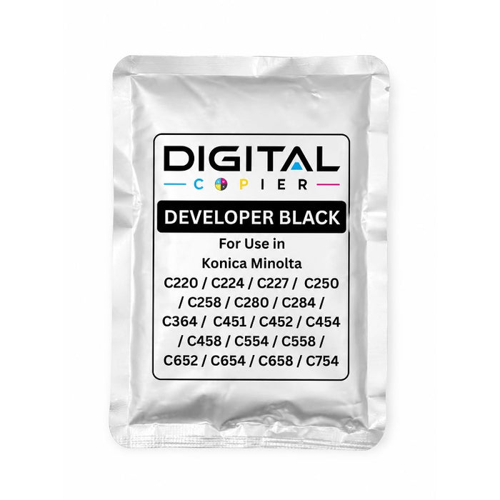 Digital Copier Konica Minolta Developer Black Powder for Photocopier Machine | Compatible in C220 C364 C458 C558 C658 C754 | Premium Quality | Value Price