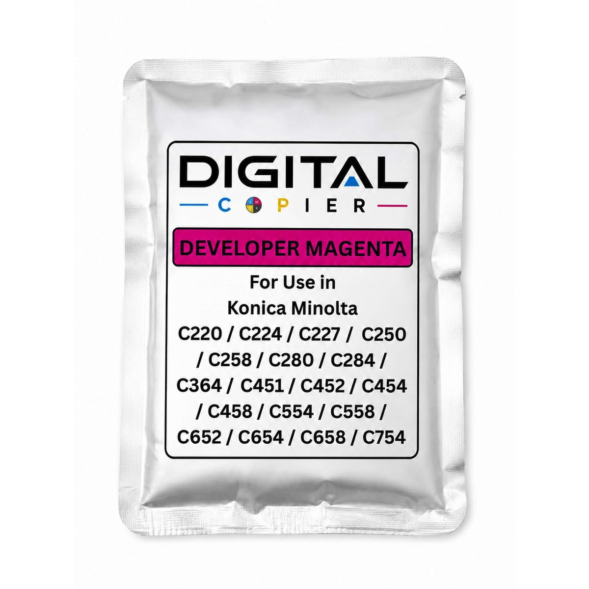Digital Copier Konica Minolta Developer Magenta Powder for Color Copier Printing | High Yield Premium Quality Compatible in C220 C227 C368 C454 C554 C658 | Best Value Price