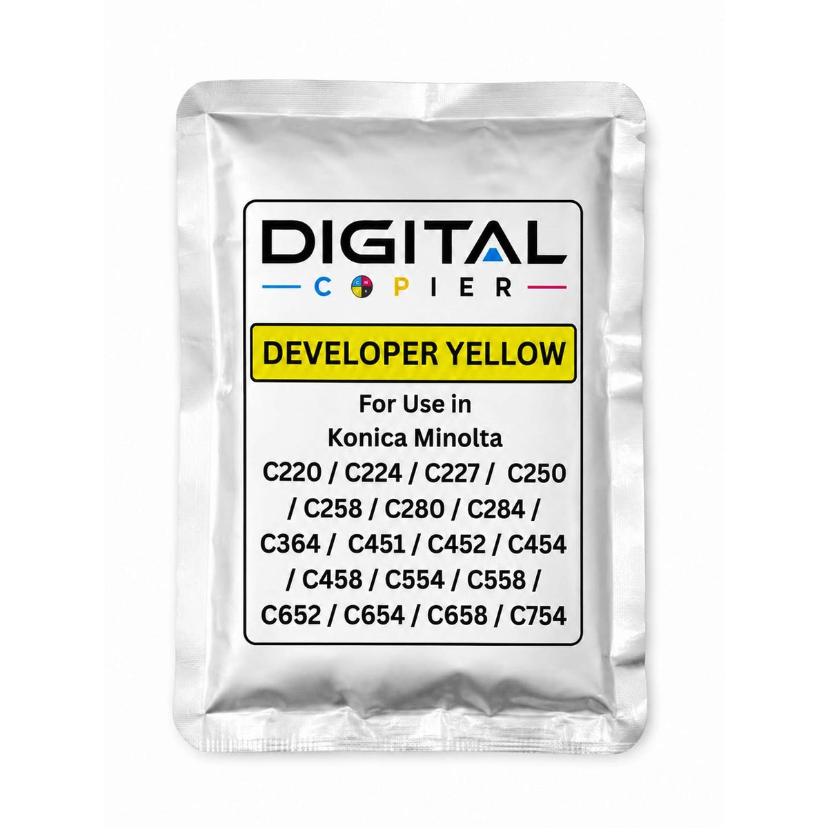 Digital Copier Konica Minolta Yellow Developer Powder for Copier Printing | Compatible in C220 C227 C368 C458 C554 C658 | Premium Quality | Best Price