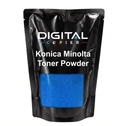 Digital Copier Konica Minolta Cyan Toner Powder | Compatible in C220 C250i  C308 C364 C458 C558 C658 Series | Black Foil Pouch Pack | Premium Quality | Value Price