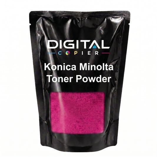 Digital Copier Konica Minolta Magenta Toner Powder | Compatible in C220  C364 C458 C558 C658 Series | Black Foil Pouch Pack | Premium Quality | Value Price