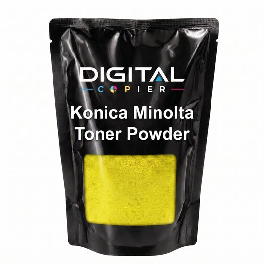 Digital Copier Konica Minolta Yellow Toner Powder | Compatible in C220 C364 C458 C558 C658 Series | Black Foil Pouch Pack | Premium Quality | Value Price