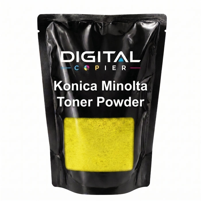 Digital Copier Konica Minolta Yellow Toner Powder | Compatible in C220 C364 C458 C558 C658 Series | Black Foil Pouch Pack | Premium Quality | Value Price