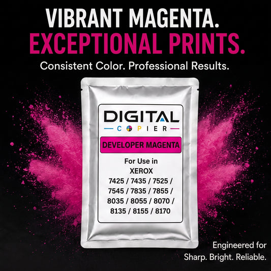 Digital Copier Xerox Magenta Developer Powder | OEM 675K67540 | Compatible in WorkCentre 7425 7428 7970 C7020 C8030 7500 | Durable Quality | Value Price