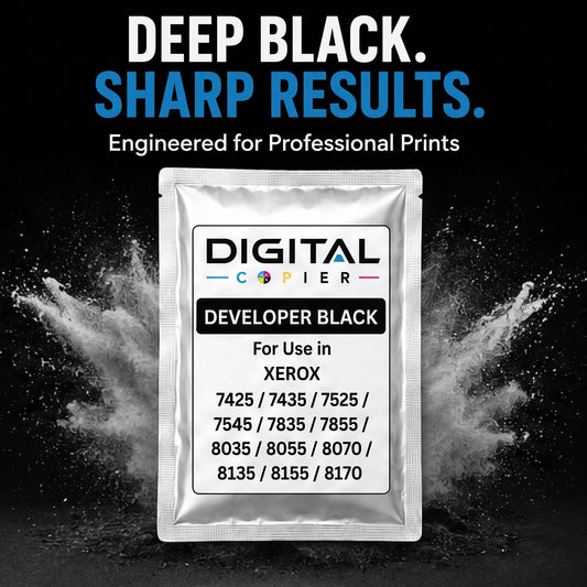 Digital Copier Xerox Black Developer Powder | OEM 675K67520 | Compatible in WorkCentre 7425 7830 7855 C7020 C8030 | Durable Quality | Value Price