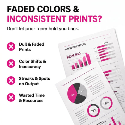 Digital Copier Xerox Magenta Developer Powder | Compatible in Color C60 DCP770 DC250 J75 C75 550  | OEM Quality Developer Powder | Durable Quality | Value Price