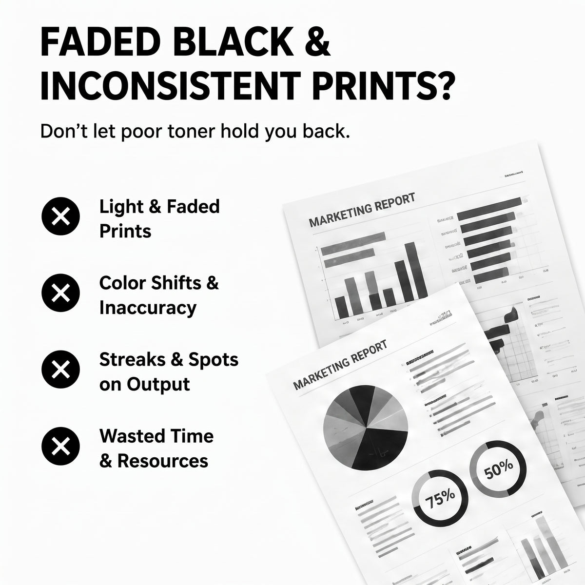 Digital Copier Xerox Black Developer Powder | Compatible in Color C60 C70 DC240 J75 C75 550 | OEM Quality Developer Powder | Durable Quality | Value Price