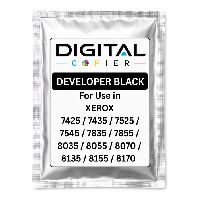 Digital Copier Xerox Black Developer Powder | OEM 675K67520 | Compatible in WorkCentre 7425 7830 7855 C7020 C8030 | Durable Quality | Value Price