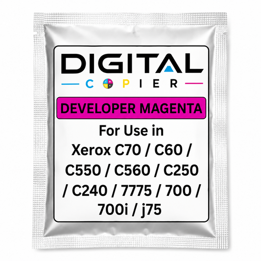 Digital Copier Xerox Magenta Developer Powder | Compatible in Color C60 DCP770 DC250 J75 C75 550  | OEM Quality Developer Powder | Durable Quality | Value Price