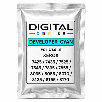 Digital Copier Xerox Cyan Developer Powder | OEM 675K67530 | Compatible in WorkCentre 7425  7855 7970 C7020 C8030 7500 | Durable Quality | Value Price
