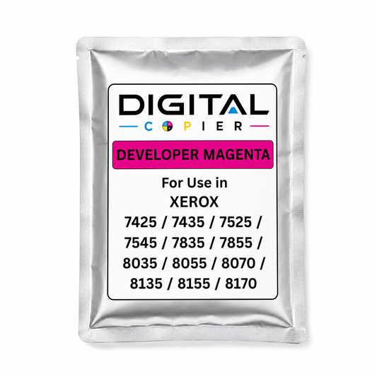 Digital Copier Xerox Magenta Developer Powder | OEM 675K67540 | Compatible in WorkCentre 7425 7428 7970 C7020 C8030 7500 | Durable Quality | Value Price