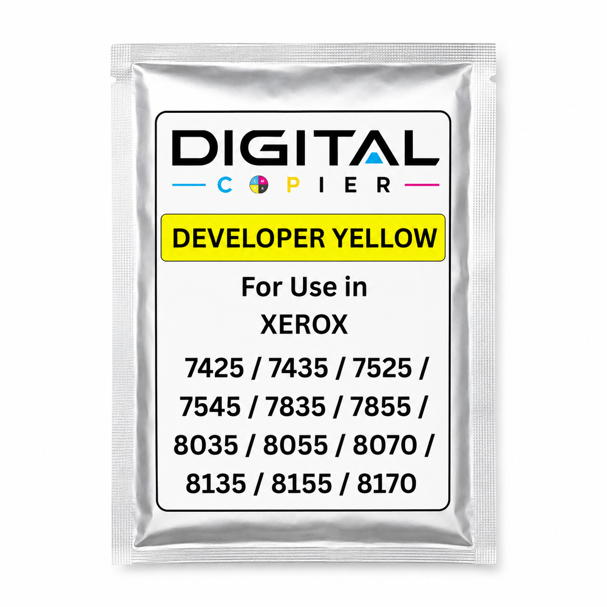 Digital Copier Xerox Yellow Developer Powder | OEM 675K67550 | Compatible in WorkCentre 7525 7855 7970 C7020 C8030 7500 | Durable Quality | Value Price
